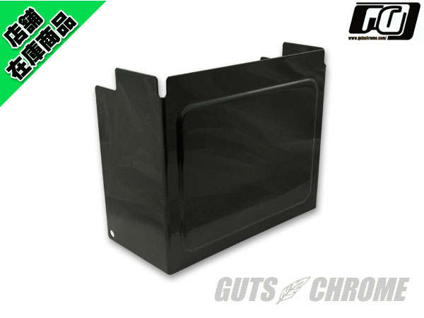 ○バッテリーカバー パウダーブラックツヤ有 XL/FX|ハーレーパーツの