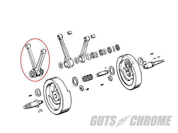 ○コンロッドアッセンブリー 81-83年ビックツイン用｜ハーレーパーツの
