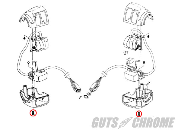 12月まで値下げ！新品未使用 ハーレー純正 クローム・スイッチハウジングキット